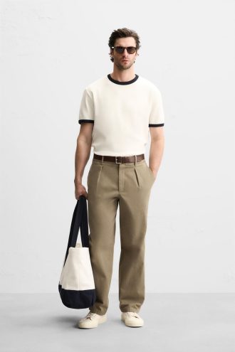 Men’s Ringer T-Shirt with Contrast Trim